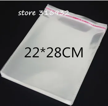 Jasan Resealable celofan/film bopp/Poly vrećice 22*28cm prozirna ambalaža vrećice Opp plastične vrećice Samoljepljive Seal 22*28 cm