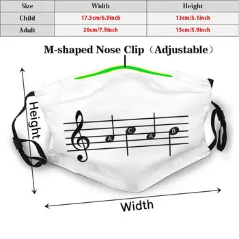 Acab Music Notes Smiješno Print Višekratnu Upotrebu Pm2. 2943 Filter Maska Za Lice Acab Music Music Notes Acab Music Acab Glazbene Note 1312