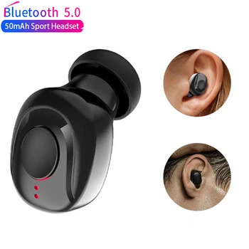 X18 Mini Bluetooth 5.0 slušalice su Bežične slušalice stereo HIFI zvuk sportski slušalice, handsfree slušalice s mikrofonom za Samsung, Huawei