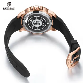 RUIMAS luksuzni sportski sat muška moda vodootporan kvarcni sat je najbolji brand silikon remen ručni sat Relogios Masculino Clock 545