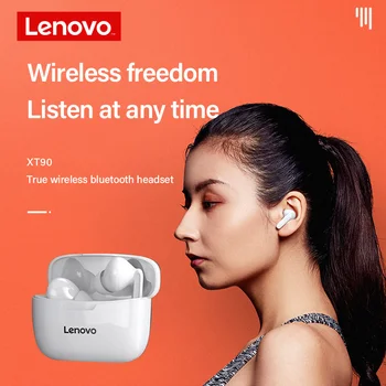 Originalni Lenovo XT90 TWS bežične Bluetooth slušalice 5.0 dual stereo bas osjetljiv na dodir za upravljanje dugo čekanje 300 mah za iphone 12