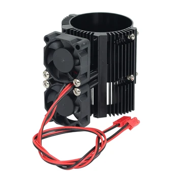1/8 dual fan motora dual radijator za hlađenje za E-REVO 41-43 mm motor 1/10 SUMMIT Motor Heatsink RC Car Spare Parts