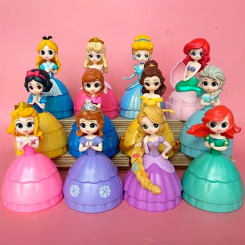 Nova zamrznute princeza Qposket lutke iznenađenje kutija Elsa Anna Rapunzel Belle Snjeguljica PVC figure anime kolekcija lutaka
