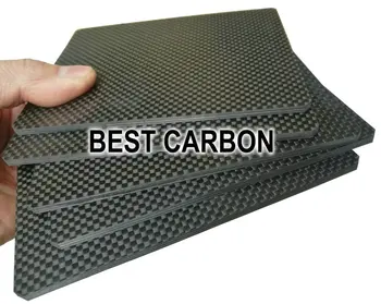 Besplatna dostava 101 mm x 125 mm x 3 mm, debljina karbonskih vlakana ploče od ugljičnih vlakana list, karbonskih vlakana ploče
