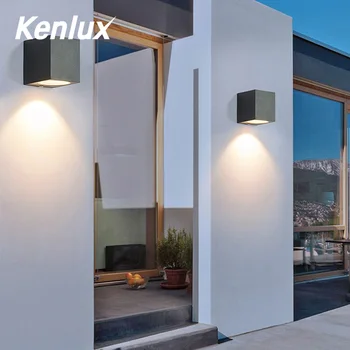 Kenlux 5W/10W Nordic Wall Lamp Modern 90-260v Painted Led Wall Light Spavaća soba Kupaonica zidne svjetiljke za dnevni boravak Wandlamp IN