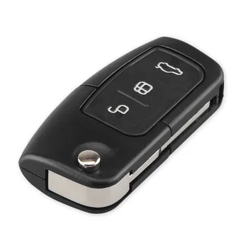 KEYYOU 20 kom. 3 tipke flip sklopivi ključ vozila Remote Shell Fob torbica za Ford Focus, Fiesta C-Max, S-Max, Ka, Mondeo Galaxy