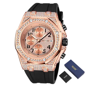 Sportski muški sat za najbolji brand luksuzni chronograph sat gospodo vojne kvarc zlatni ručni sat za osobe reloj hombre horloges mannen