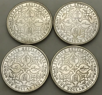 Malezija Sarawak je Eduard VII, kralj je car 1904 1907 1908 1909 jedan yuan латунная посеребренная primjerak kovanice