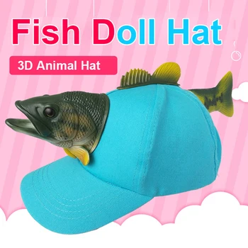 2019 New 3D Slatka Green Fish Cap Slatka Visor Hat odrasli i djeca Božićni poklon za žene i muškarce novo kape
