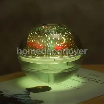 Star Mesec Projekcija lampa nečujne ovlaživač zraka s LED noćno svjetlo za djecu spavaća soba