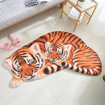 Slatka ljubimci tiskano mat 3D nepravilnog Lav Tigar Gepard tepih tepih genetika dnevnog boravka, kupatila, ulaz zabavne podne prostirke
