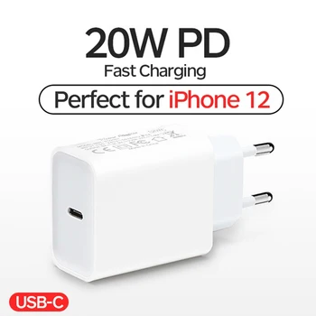 20W PD USB Type C Quick Charger Adapter za IPhone 12 11 Pro Xs XR za Samsung S20 brzo punjenje EU US Plug Travel Power Adapter