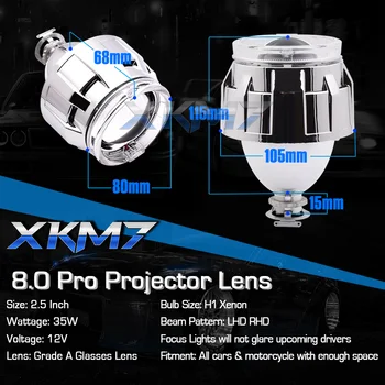 XKM7 дооснащение projektor bi-xenon leće 2.5 