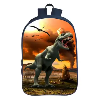 Grafike Svijet jurske dinosaur školski ruksak za djecu Bagpack dječaci školske torbe mlađi student putovanja BookBag 16 inča