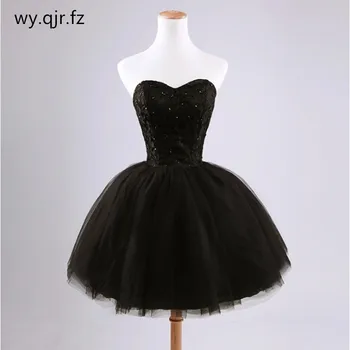 ASL70#večernja haljina kratki crno loptu haljina večernja gradacija vjenčanica loptu haljina djevojke balet rođendan koktel haljina konačni haljina