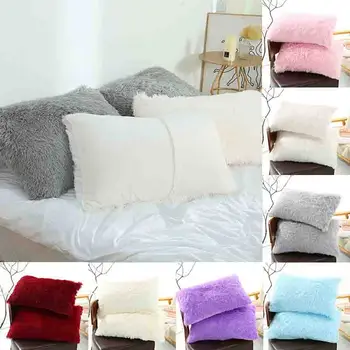 Pamučni pliš jastučnica 50x70 cm, luksuzni duge kose home krevet spavaća jastučnicu baciti jastuk, jastučnicu topla zima Novi