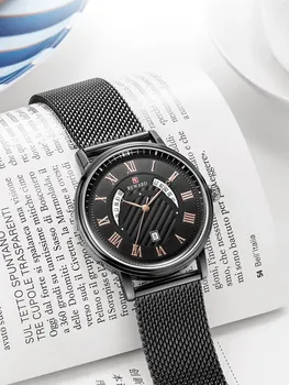 REWARD 2020 New Watch Men Fashion Design Military Kvarc Clock Top Brand Business Luxury Mesh Strap Waterproof Japan Movement