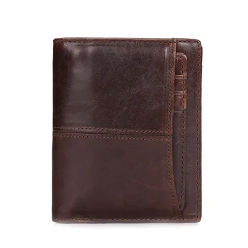 Južni guska novčanik od prave kože muškarci standardne torbice berba prirodna koža štavljena goveđa koža kratkom muški novčanik novčanik s džep za kovanice