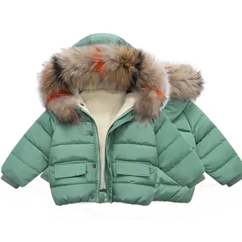Moda Božićno odjeća zima dječaci i djevojčice krzno dolje odjeća 90% dječje dolje jaknu novorođenče kaput