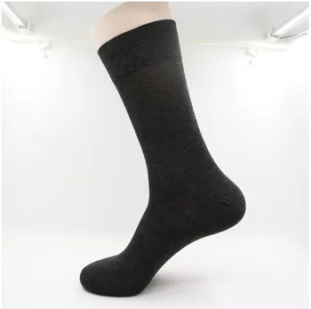 Fcare 10шт=5 parova crna, kaki, tamno siva, smeđa 43-46 бамбуковое vlakana duge noge čarape bambus muškarci haljina poslovne čarape calcetines