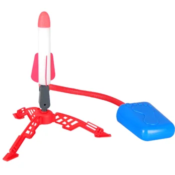 Interaktivna igra Air Pressed Rocket Launcher Step Pump Kids Foot Toy Rocket with LED Outdoor Light Zabava Toy Sports Kids Božić Poklon