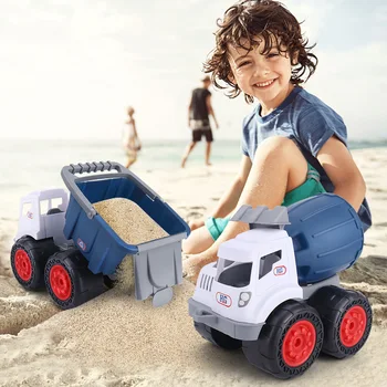Plaža veliki pada damper kotrljanje djeca inercije kućanski stroj preuzimanje bager model dječje igračke
