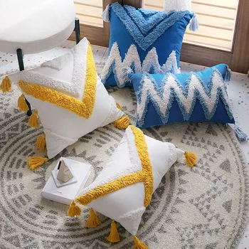 Češka stil dekorativni bacanje jastučnice za kauč Kauč vezeni marokanski jastučnice, dekor jastuk 18x18 12x20 cm