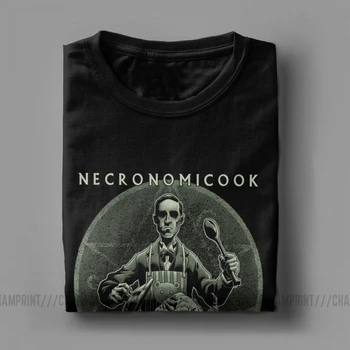 Muški Necronomicook Call Of Cthulhu Majice Lovecraft Arkham Arcane Horror Jedinstveni Crewneck Vrhovima Pamučna T-Komadi Za Odrasle T-Shirt