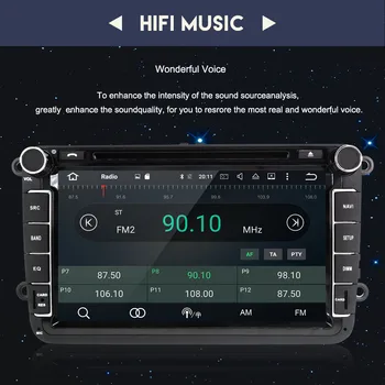 Android 10.0 4G za VW/Volkswagen/Golf/Polo/Tiguan/Passat/b7/b6/leon/Škoda/Octavia auto radio GPS auto media player glavna jedinica