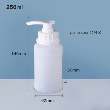 Hrana 250 ml plastične boce pumpe za šampon i losion tekući sapun gel dispenzer HDPE kontejner za skladištenje