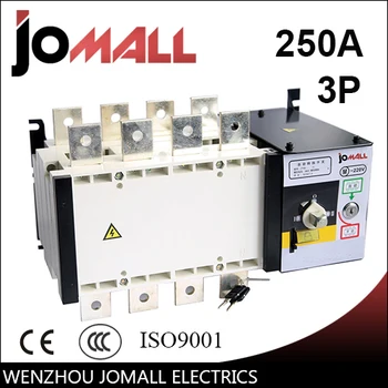 Jomall 250amp 220V/ 230V/380V/440V 3 Polni 3-fazni automatski prekidač za prijenos ats