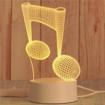 3D noćno svjetlo kreativni crtani film LED žarulja los novost Luminaria Led dječja soba Led Night Light Plug Kids Lamp