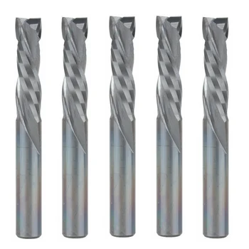 5pcs Up Down Cut 6x22MM AAA Solid Carbide CNC Router Endmill Compression Wood Tungsten End Milling Cutter Tool Bit