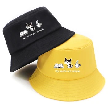 Nova moda mačka kantu šešir muška/ženska ljeto 2020 Chapeu Pescador Pamuk+Poliestersko Ribolov šešir svakodnevni moje potrebe su jednostavne Gorras