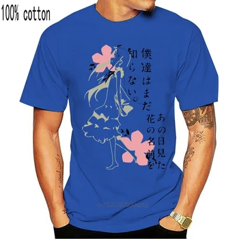 Tiskarski muška pamučna t-shirt majica okruglog izreza i kratkih rukava novi stil Menma AnoHana Anime Women T-Shirt