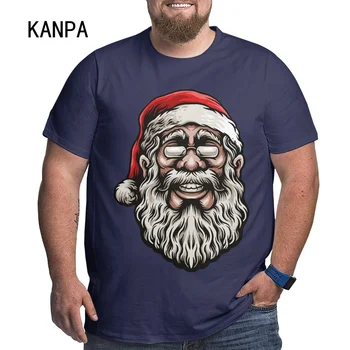 Kanpa brand pamuk majice za velike muškarce predložak Muška odjeća treninga vrhovima ogroman 3D Božić majica plus size