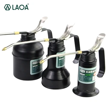 LAOA HVLP Oiler 180cc/300cca/500cc Machine Oiler Pump High Pressure Long Beak Oil Can Pot Ručni alati za podmazivanje airbrush