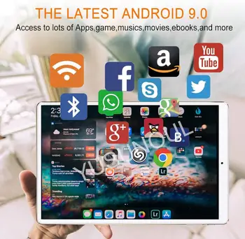Android Tablet Google market 10-inčni Android OS 9.0 Tablet 32GB ROM Quad Core 2.5 D TP IPS 5.0 MP stražnja Kamera WiFi Tablette 10.1