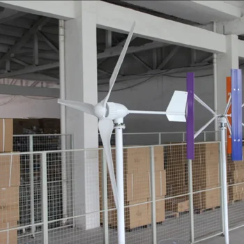 Pravi vjetrogeneratora snage 1000 W, s tri lopatice 1150 mm, dodatni regulator snage vjetra 24 na 48 U 1 kw ili hibridni kontroler