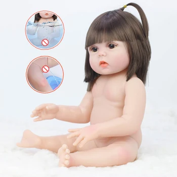53 cm lutke mogu piškiti realist Baby Bebe Reborn simulacija baby lutke soft силиконовое tijelo Reborn dijete dječje igračke za djevojčice poklon