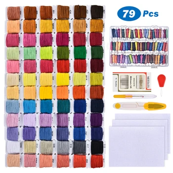 72 boja konca za šivanje setove vezenje tkanina igla linije vez konac setovi DIY šivanje, pletenje i set alata