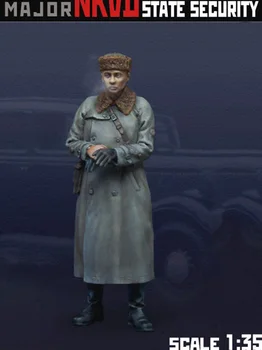 1/35 Rusija bojnik čovjek stoji igračka smole model minijaturni set unassembly Unpainted