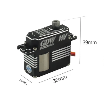 GDW 1PCS BLS895 with 3PCS DS590MG HV Medium Digital Metal Servo Helicopter Parts For 500 52505 Helicopters