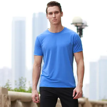 6001-godišnja trading moda jednostavnu jednobojnu ulični stil majica kratki rukav majica majica okruglog izreza muška majica