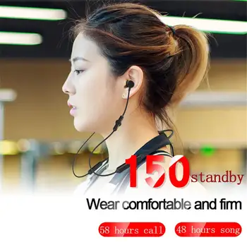 Sport bežične slušalice vratne remen Bluetooth Slušalice Slušalice slušalice i slušalice sa mikrofonom za telefoniranje bez korištenja ruku teške woofera slušalice