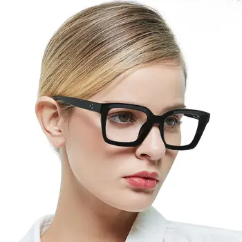 Naočale za čitanje za žene prevelike računala naočale povećalo recept naočale rimless dekorativni plavi lagane naočale MARE