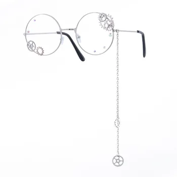 Steam Punk Gear Pri Odabiru Čaše Za Vino Frame Eyeglasses Women Retro Clear Unikatni Vintage Round Glass Optical Eyewear Oculos De Gafas Frames
