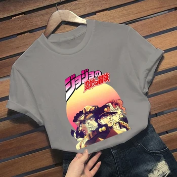 Japanska anime Jojo Bizarno Adventure T-Shirt anime kratkih rukava Harajuku Fashion T-shirt majice unisex