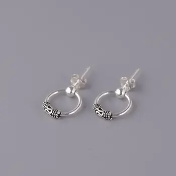 GAGAFEEL jednostavan temperament naušnice ženska moda srebra 925 hot-prodaja nakita mali petlje naušnice