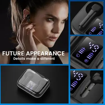 Novi J60 TWS Bluetooth Bežične slušalice zaslon osjetljiv na dodir za upravljanje led zaslon Bluetooth 5.0 gaming slušalice Sport vodootporne slušalice